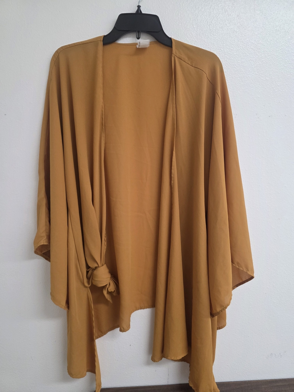 Source Unknown Mustard Open-Front Women's Cardigan (0713)